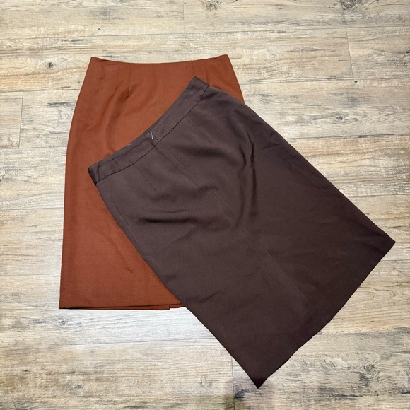 Set of 2 Pendleton Woolen Mills Pencil Skirt Secretary Office/Geek Skirt Size 4 - Picture 5 of 16